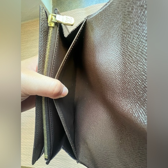 SOLD Authentic Damier Ebene Louis Vuitton Long Wallet #5 - Picture 12 of 16